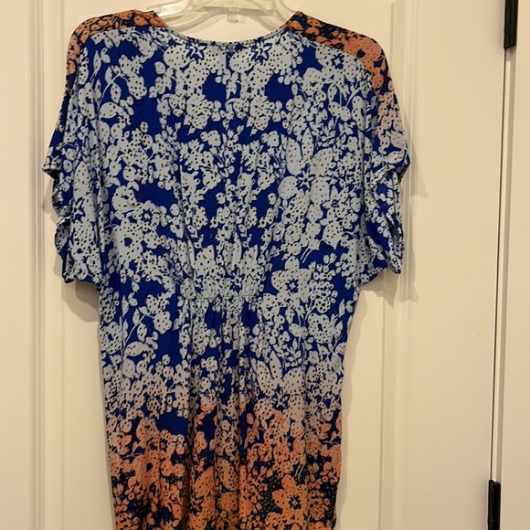 CAbi Ombré Boho hippie tunic Tie Waist Top | Medium - Picture 5 of 9